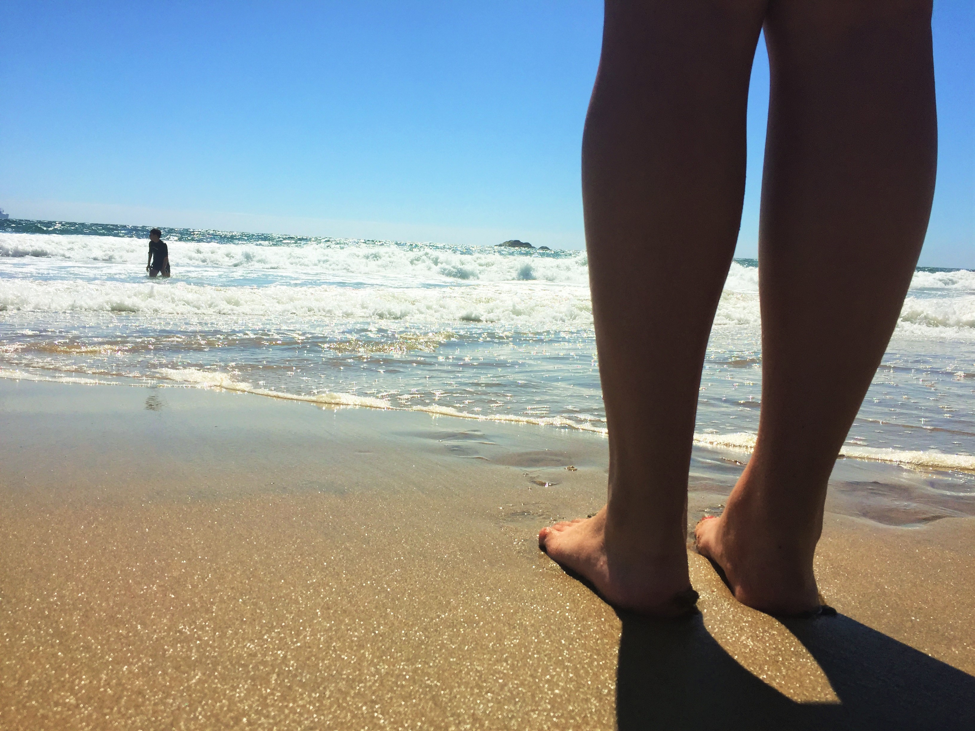Playa Renaca - Molhando o pé