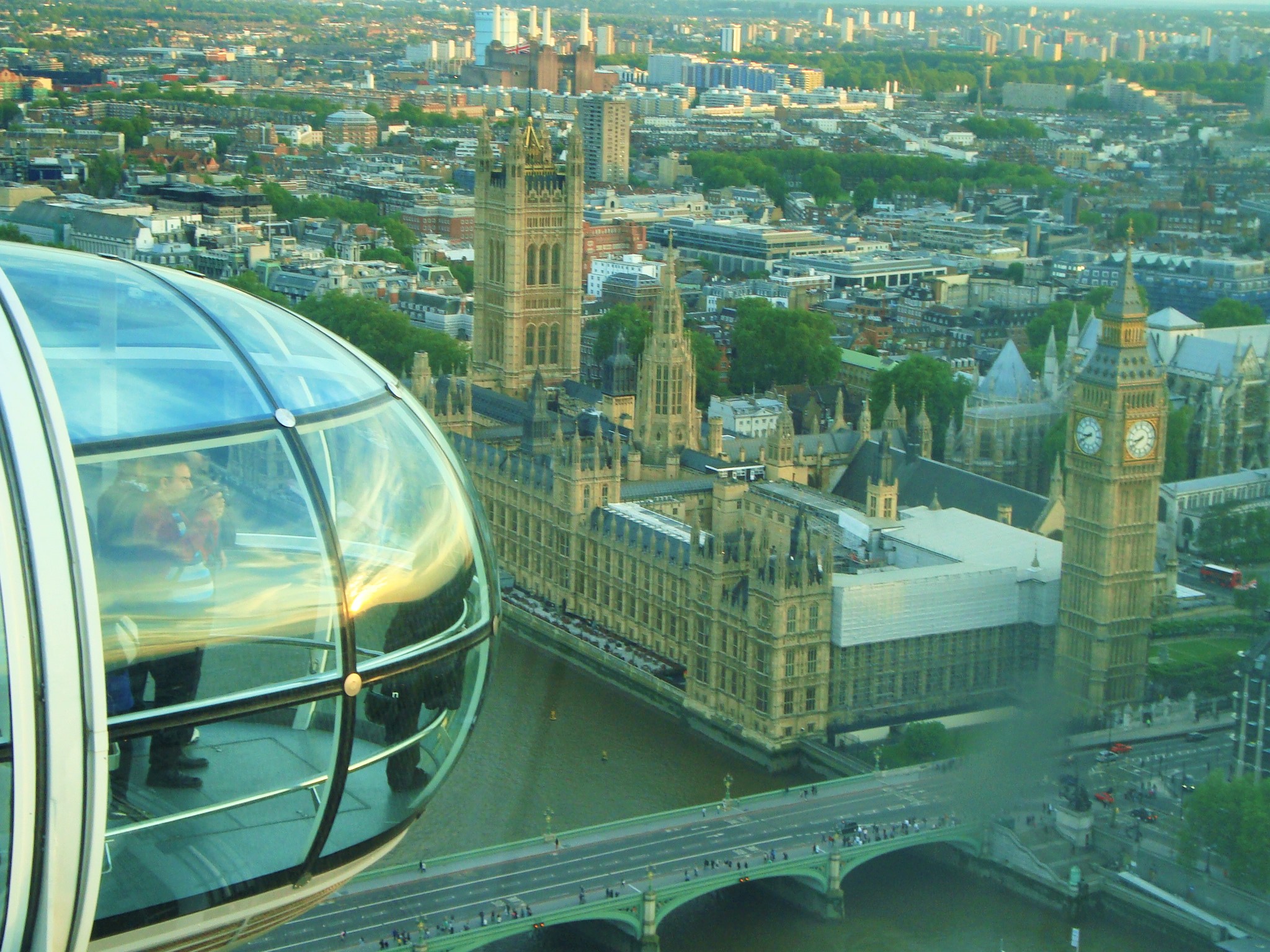 London Eye - Vista da Westminster