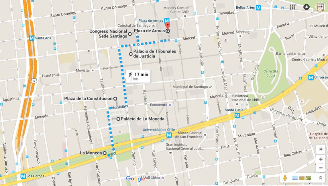 O que fazer em Santiago em 3 dias ou mais - Roteiro do centro histórico no 1º dia